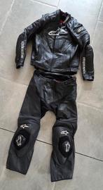 Leren motorpak van Alpinestars (met nieuwe rugprotector), Motoren, Ophalen, Alpinestars, Tweedehands, Heren