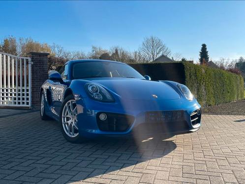Porsche Cayman in topstaat! 57.000km, Auto's, Porsche, Bedrijf, Cayman, Benzine, Euro 6, Coupé, Handgeschakeld, Blauw, Grijs, Leder
