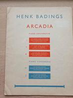 Henk Badings - Arcadia (Piano - 2- & 4-handig), Muziek en Instrumenten, Bladmuziek, Piano, Gebruikt, Ophalen of Verzenden, Artiest of Componist