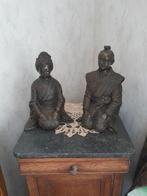 2 oude bronzen beelden, Antiek en Kunst, Ophalen