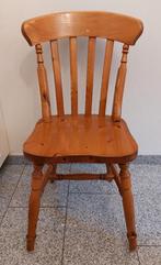 Grenen tafel en 6 stoelen, Huis en Inrichting, Tafels | Eettafels, Ophalen, Gebruikt, 100 tot 150 cm, 50 tot 100 cm