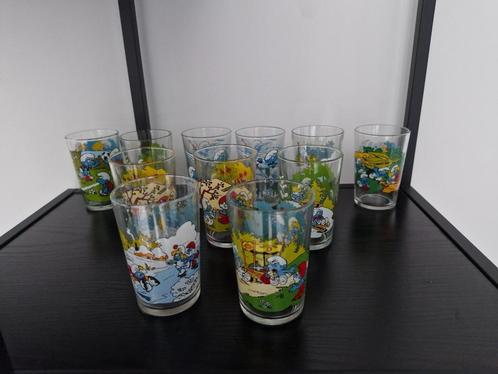 glazen Smurfen Benedictin €1 per stuk, Collections, Schtroumpfs, Comme neuf, Ustensile, Enlèvement ou Envoi