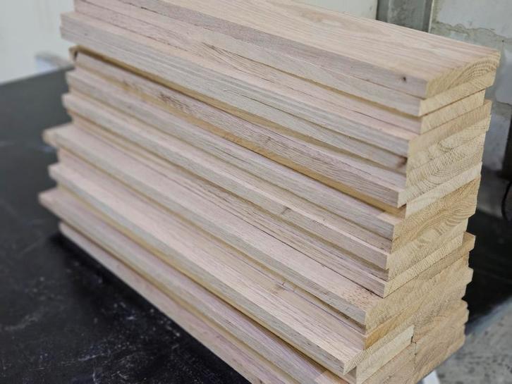 Zeer mooi Frans eikehout geschaafd en droog, Doe-het-zelf en Bouw, Hout en Planken, Nieuw, Ophalen