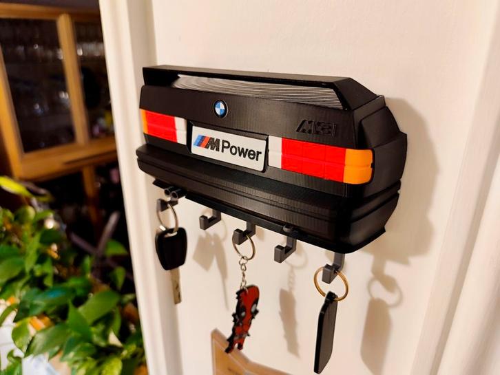 BMW M3 E30 sleutelhanger rekje sleutels voor mancave bureau, Auto's, BMW, Particulier, Ophalen of Verzenden