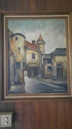 Schilderij van M van Loocke. Kunstschilder uit Brugge., Antiek en Kunst, Ophalen