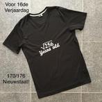 Zwarte t-shirt voor verjaardag 16-jarige, Ophalen, Nieuw, Jongen of Meisje, Overige typen