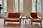Scandinvaische bank en fauteuil set, Huis en Inrichting, Ophalen of Verzenden, Hout, Vintage scandinavisch