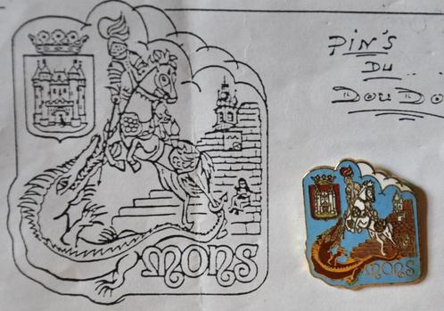 pin's doudou de mons, Verzamelen, Overige Verzamelen, Zo goed als nieuw, Ophalen of Verzenden