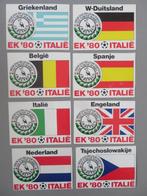 set 8 stickers EK voetbal 1980 in Italie Henkes Jenever, Verzamelen, Verzenden, Zo goed als nieuw, Poster, Plaatje of Sticker