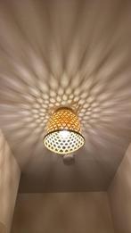 Plafondlamp Riet, Huis en Inrichting, Lampen | Plafondlampen, Ophalen, Zo goed als nieuw, Overige materialen