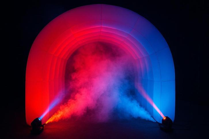 Licht effecten en rookmachine, Hobby en Vrije tijd, Feestartikelen | Verhuur, Gebruikt, Ophalen