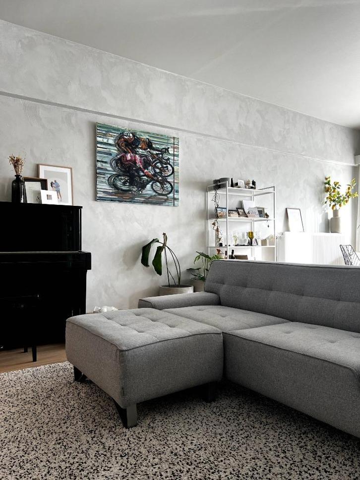 Design Zetel 3p, Huis en Inrichting, Zetels | Zetels en Chaises Longues, Gebruikt, Driepersoons, 200 tot 250 cm, 75 tot 100 cm