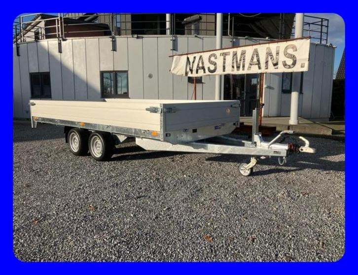 Saris verlaagde Plateauwagen 406x184 2700kg geremd VOORRADIG, Auto diversen, Aanhangers en Bagagewagens, Nieuw, Ophalen