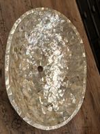 Mother of pearls wasbak parelmoer waskom, Ophalen of Verzenden, Zo goed als nieuw, Steen, Wastafel