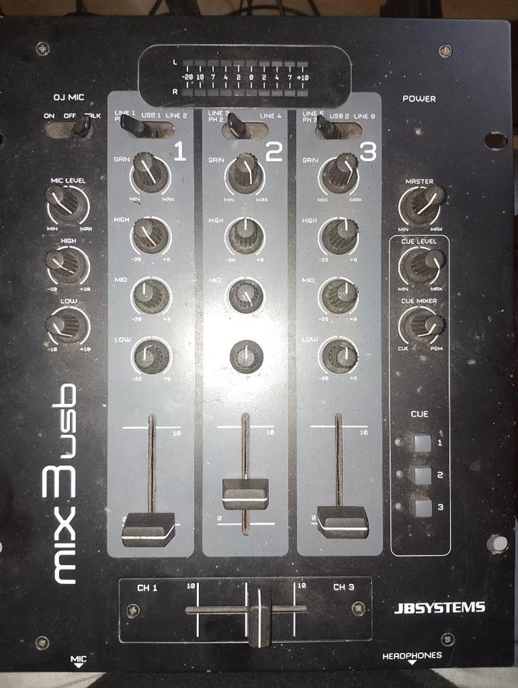Table de mixage mix3 JBSystems, Muziek en Instrumenten, Mengpanelen, Gebruikt, Minder dan 5 kanalen, Microfooningang, Ophalen