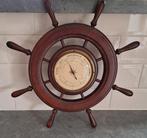 Vintage barometer in houten stuurwiel, Ophalen