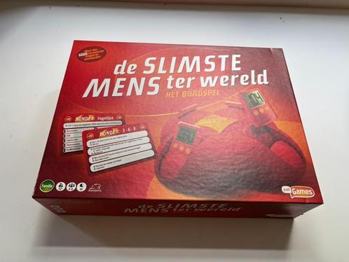De slimste mens ter wereld bordspel, Hobby en Vrije tijd, Gezelschapsspellen | Bordspellen, Zo goed als nieuw, Een of twee spelers