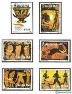 Guyana 1989 - Yvert 2151D/2151J - Olympische Spelen (ST), Timbres & Monnaies, Timbres | Afrique, Affranchi, Envoi