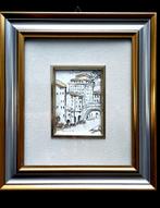 Tableau argent massif 925, run paysage en relief,Italie., Antiek en Kunst, Verzenden