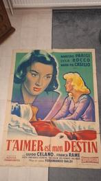 Grande affiche de cinéma 1957 . 160x120, Collections, Enlèvement ou Envoi, Film, Affiche