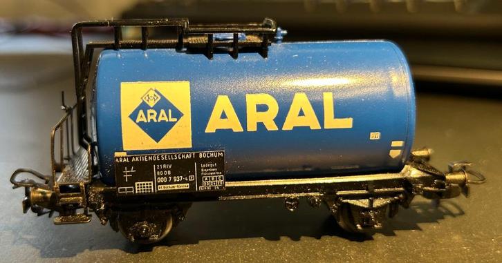 3054. „Aral” H0 Märklin tankwagen., Hobby en Vrije tijd, Modeltreinen | H0, Gebruikt, Wagon, Märklin, Ophalen of Verzenden