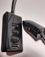 Chargeur adaptateur LAB31, avec 4 portes USB, allume cigare, Ophalen of Verzenden, Zo goed als nieuw