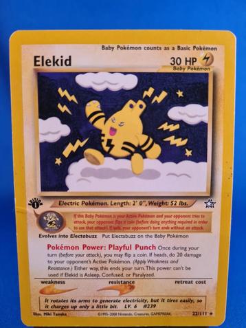Elekid 22/111 - Neo Genesis (1st edition) beschikbaar voor biedingen
