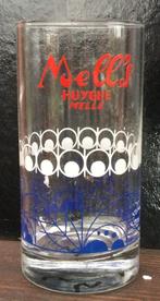 Bier rouwerij Huyghe  Mell s Melle  rood blauw wit glas, Enlèvement ou Envoi, Comme neuf