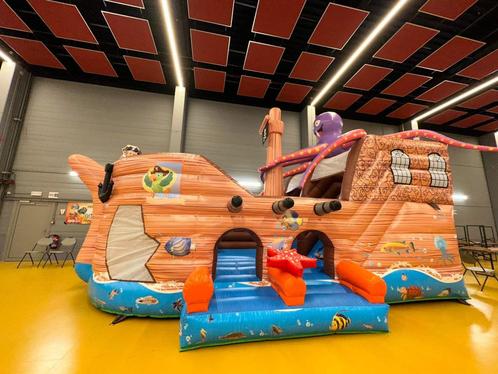 Springkasteel piratenboot (TOPSTAAT!), Hobby en Vrije tijd, Feestartikelen | Verhuur, Zo goed als nieuw, Ophalen