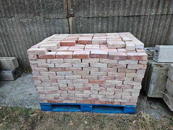 800 Prachtige Oude Beerse Stenen, Doe-het-zelf en Bouw, Metselstenen, Gebruikt, Bakstenen, Ophalen
