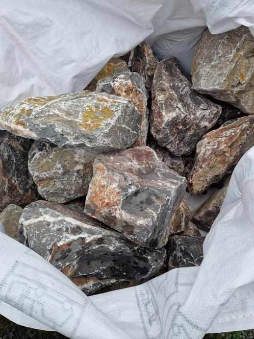 Big bag 500kg roches décoratives gris rosé, Tuin en Terras, Grind, Keien en Split, Nieuw, Kei, Grijs, Ophalen