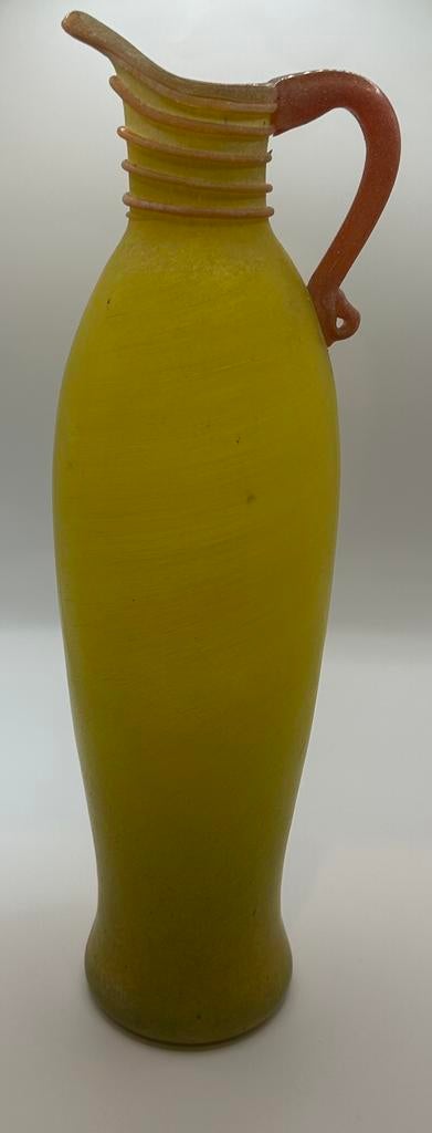 Murano scavo glazen ewer kan, Antiek en Kunst, Antiek | Vazen, Ophalen of Verzenden