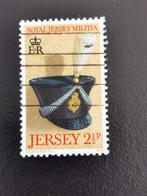 Jersey 1972 - Militaire hoofddeksels - artillerie, Postzegels en Munten, Postzegels | Europa | UK, Ophalen of Verzenden, Gestempeld