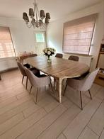 Eettafel + stoelen en barkrukken, Ophalen