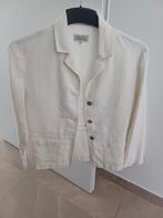 Tomorrow's surplus - linnen/katoenen jas (mt 40), Kleding | Dames, Tomorrow's surplus, Wit, Maat 42/44 (L), Ophalen of Verzenden