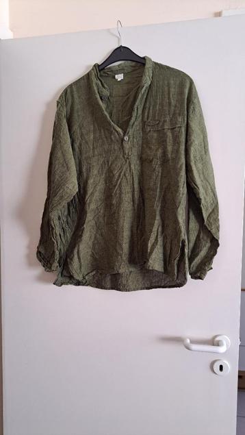 chemise 100 % coton vert kaki taille M beschikbaar voor biedingen