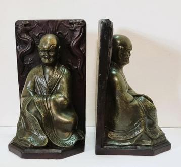Boekensteunen, Oosterse monikken met Draken decor. beschikbaar voor biedingen