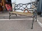 Oude fonten art nouveau tuinbank, Tuin en Terras, Ophalen, Zo goed als nieuw