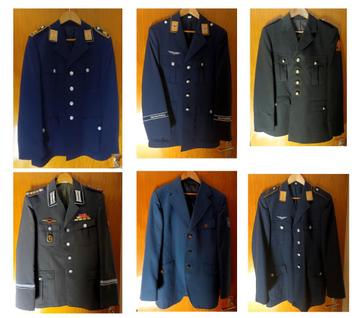 6 vintage kostuums leger - OPRUIMING!