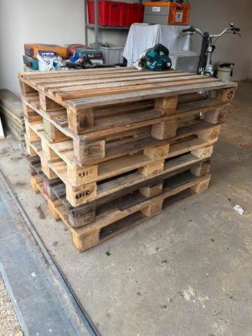 5 Europaletten + 1 ander goei pallet, Doe-het-zelf en Bouw, Hout en Planken, Ophalen, Zo goed als nieuw, Pallet