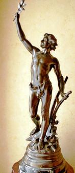 Antiek bronzen beeld "PAX LABOR", Antiek en Kunst, Kunst | Beelden en Houtsnijwerken, Ophalen