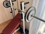 Technogym Pratica Halterbank 85kg set, Sport en Fitness, Fitnessmaterialen, Ophalen, Zo goed als nieuw