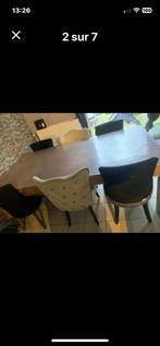 Table de salle a mange bois massif 6 chaises, Ophalen