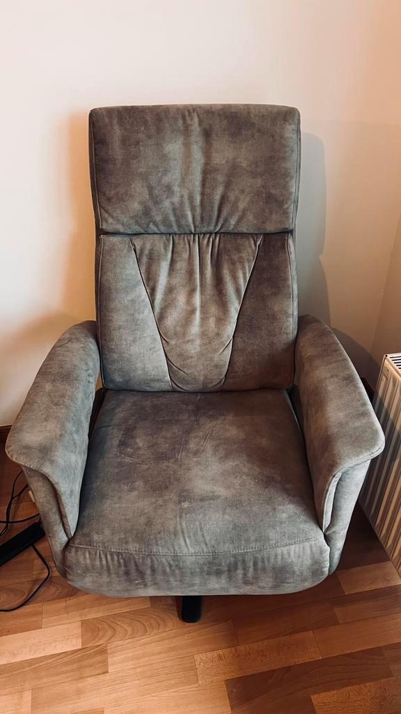Luxe electrische relax zetel, Maison & Meubles, Fauteuils, Comme neuf, Tissus, Enlèvement