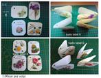handgemaakte kado labels bloemen vlinders bloemen mama, Enlèvement ou Envoi
