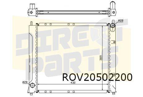 ② Austin Rover 25 (11/04-) (1.4/1.6) radiateur OES! PCC001660 — Moteurs ...