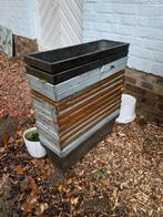 Zink plantenbakken, Tuin en Terras, Tuin, Gebruikt, Minder dan 30 cm, Minder dan 60 cm