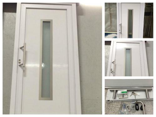 Witte PVC-deur, geglazuurd of half glas, inclusief handgreep, Doe-het-zelf en Bouw, Raamkozijnen en Schuifdeuren, Nieuw, Ophalen