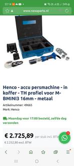 Persmachine henco mini 3, Doe-het-zelf en Bouw, Ophalen, Gebruikt