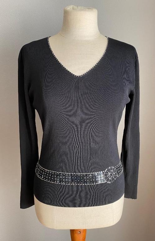 Zwart topje met lange mouwen Un Deux Trois maat 38, Kleding | Dames, Topjes, Zo goed als nieuw, Maat 38/40 (M), Zwart, Lange mouw